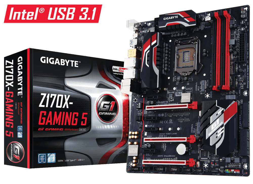 Gigabyte GA-Z170X-Gaming 5 Rev. 1.1 - Motherboard